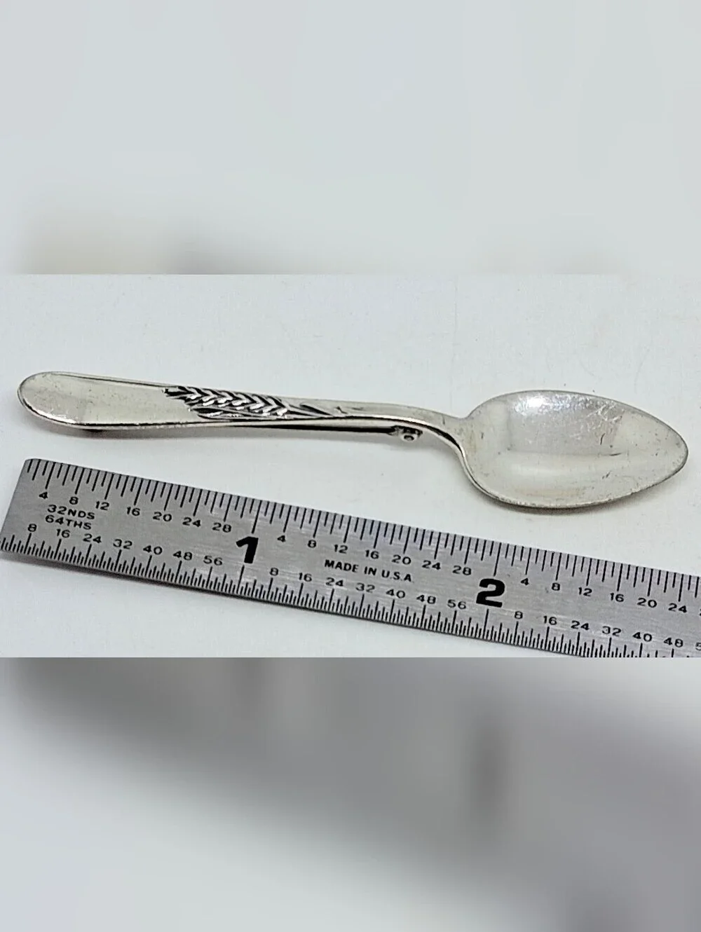 * Vintage Reed & Barton Sterling Silver 925 Spoon Pin Brooch